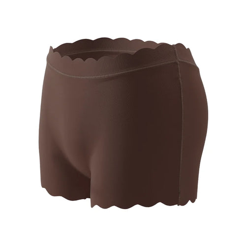 Women's Panties Seamless Sports Wavy Edge Silk Satin Boxers Underwear