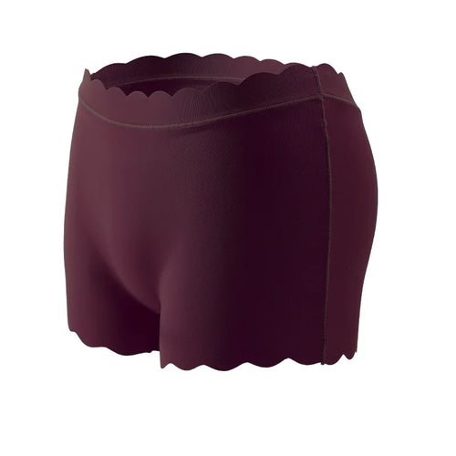 Women's Panties Seamless Sports Wavy Edge Silk Satin Boxers Underwear