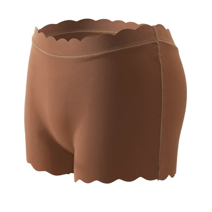 Women's Panties Seamless Sports Wavy Edge Silk Satin Boxers Underwear