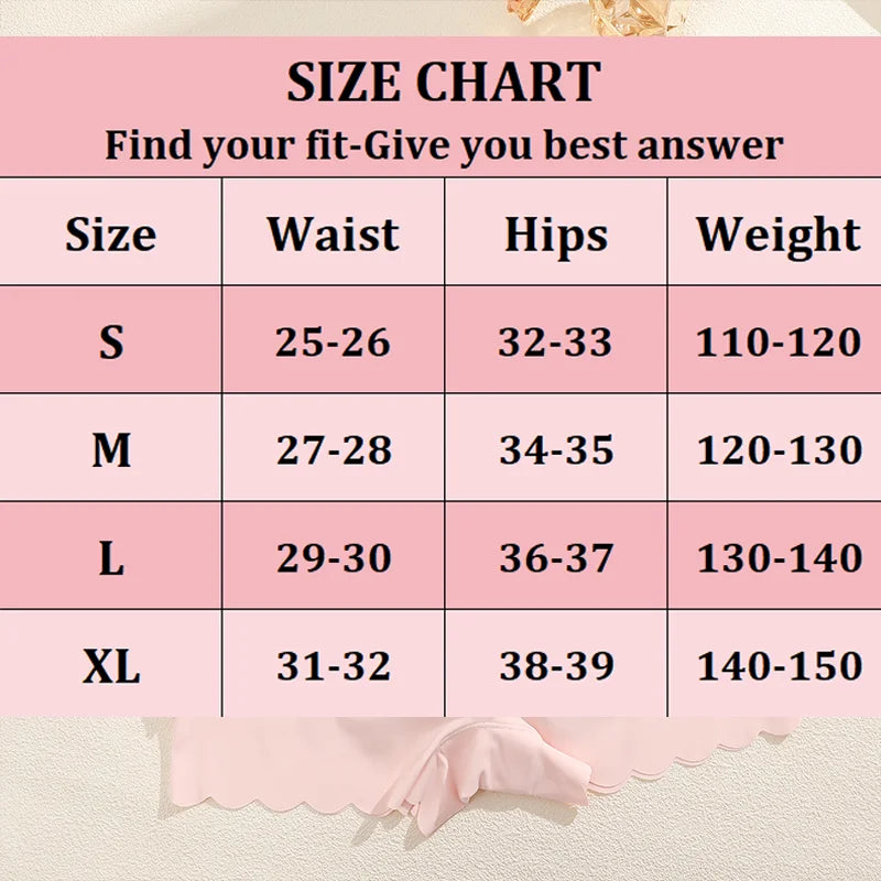Women's Panties Seamless Sports Wavy Edge Silk Satin Boxers Underwear